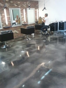 beauty salon concrete floor epoxy coatings