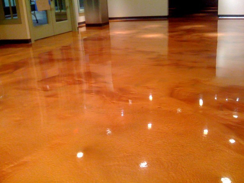 interior basement floors made with epoxy floor coatings